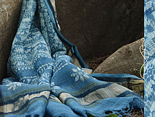 आबशार . Aabshaar ☘ Vegetable Color Chanderi Dupatta { 16 }